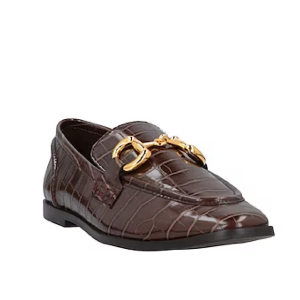 Jeffrey Campbell Brown Crocodile Velviteen Loafers Size 8